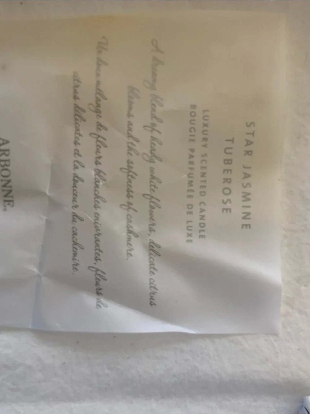 Arbonne luxury scented